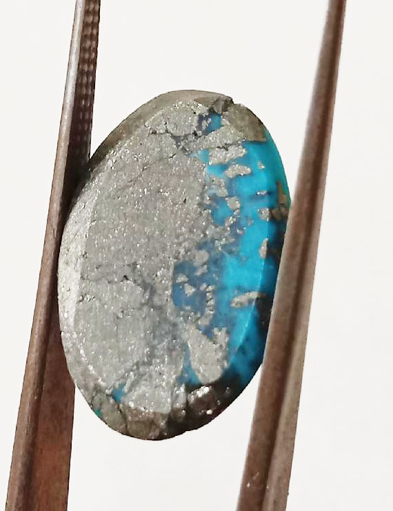 16.66 Ct Natural Irani Firoza (Iranian Turquoise) – Certified Original Gemstone | Gemshub
